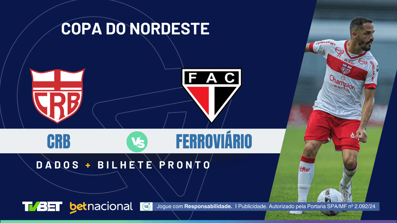 CRB x Ferroviário: tempo real, onde assistir ao vivo, horário, escalações e palpites