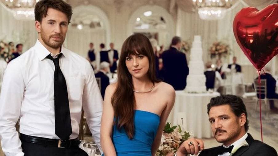 ‘Amores Materialistas’: Filme com triângulo amoroso de Dakota Johnson, Chris Evans e Pedro Pascal ganha estreia no Brasil