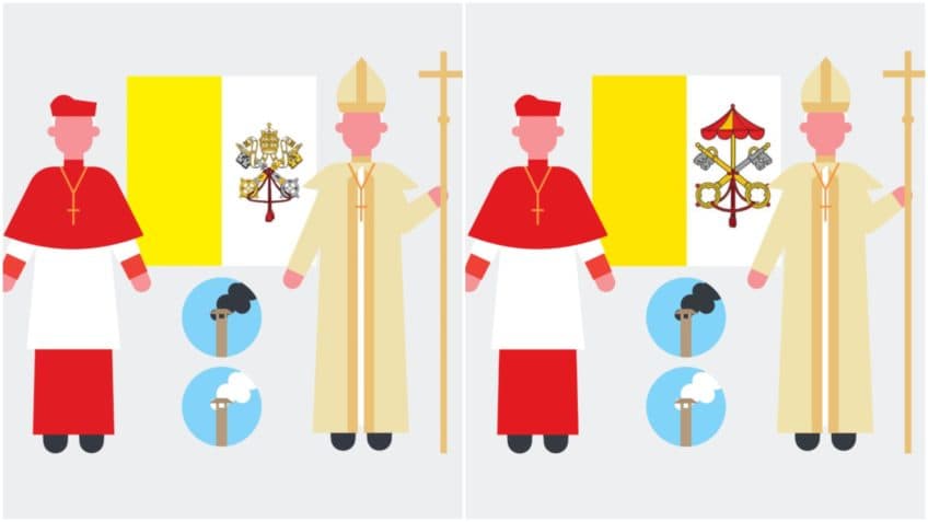 Brasão do Vaticano muda após a morte do papa