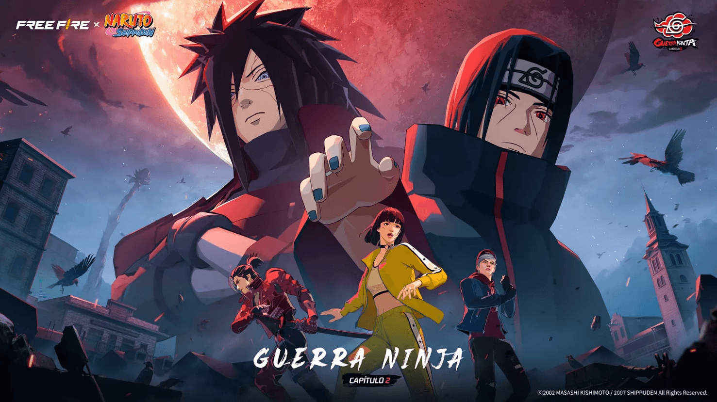 Free Fire X NARUTO SHIPPUDEN: Guerra Ninja chega ao jogo, veja todas as skins
